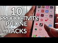 10 WAYS To Use Your PHONE For PRODUCTIVITY & MOTIVATION