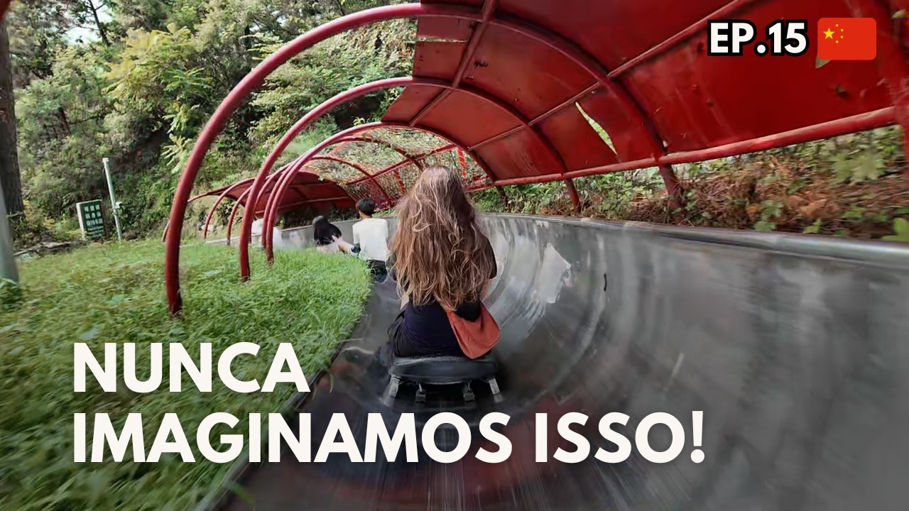 DESCEMOS A MURALHA DA CHINA DE TOBOGÃ!