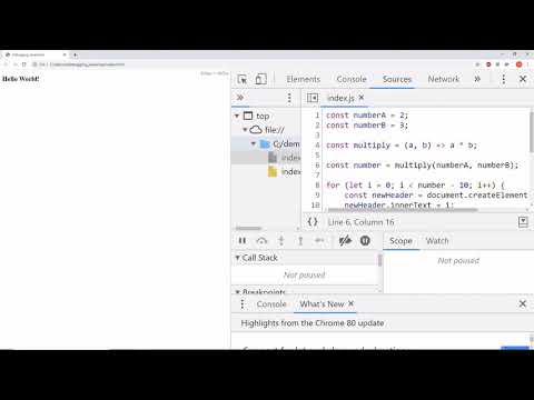 Debugging JavaScript