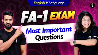 SSLC 1st Language English 💡 | FA-1 Exam High-Weightage Questions🎯