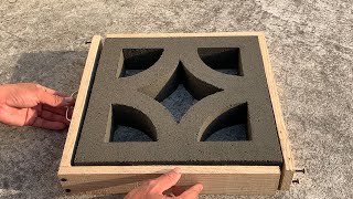 DIY - Cement Ideas Tips / Make cement ventilation bricks from wood molds / Decorate your home