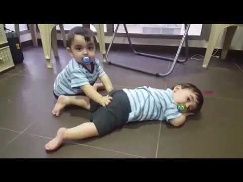 The pacifier battle between twins