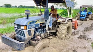 Sonalika Di 60 Rx Stuck In Mud | Eicher 485 Tractor Stuck In Mud | Surprise Video