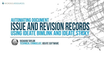 Automating Document Issue and Revision Records using Ideate BIMLink and Ideate Sticky