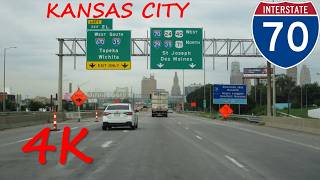 ⁴ᴷ Interstate 70 (Kansas City, MO) westbound [4K VIDEO]