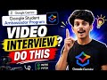 🚀Want to Crack the Google Gemini Student Ambassador Video Interview? #GoogleGeminiStudentAmbassador