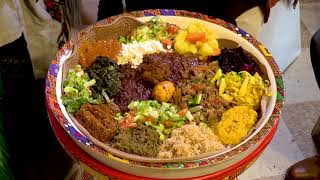 Sheger Ethiopian Restaurant! Lets Eat!! #sadhguru #leventgeiger #youtube#ethiopia #food screenshot 5
