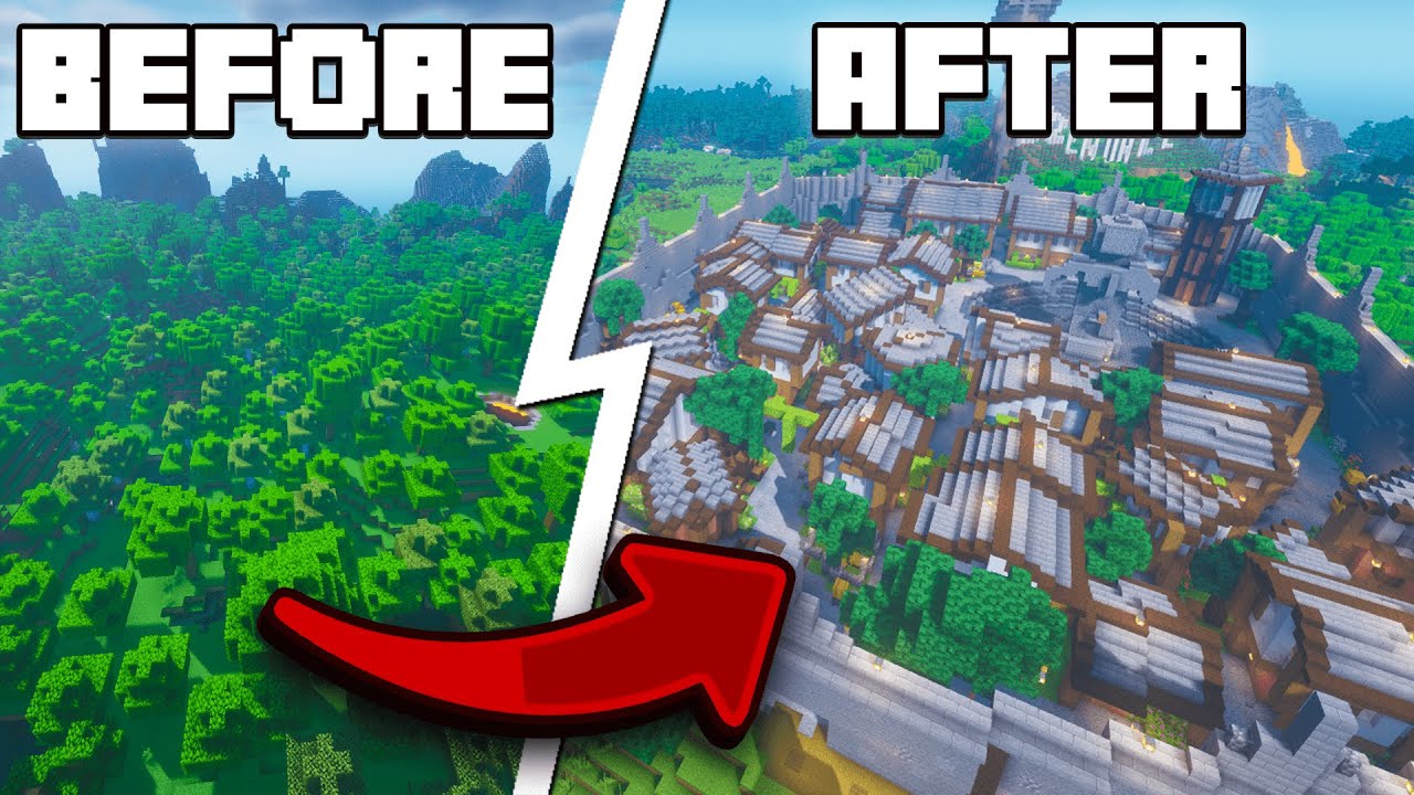 How To Build a Village in Minecraft 1.19 | Minecraft Timelapse