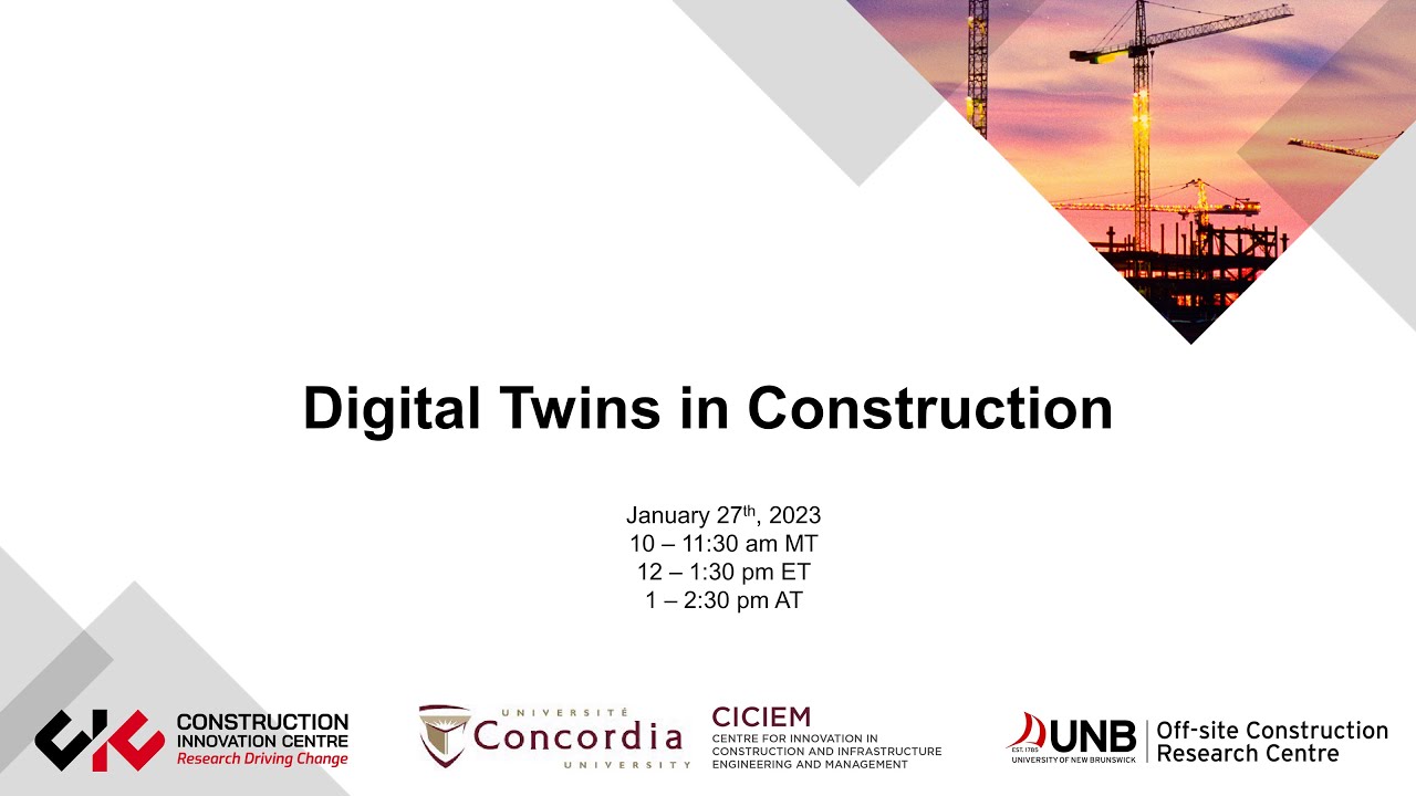 Digital Twins in Construction Webinar - YouTube