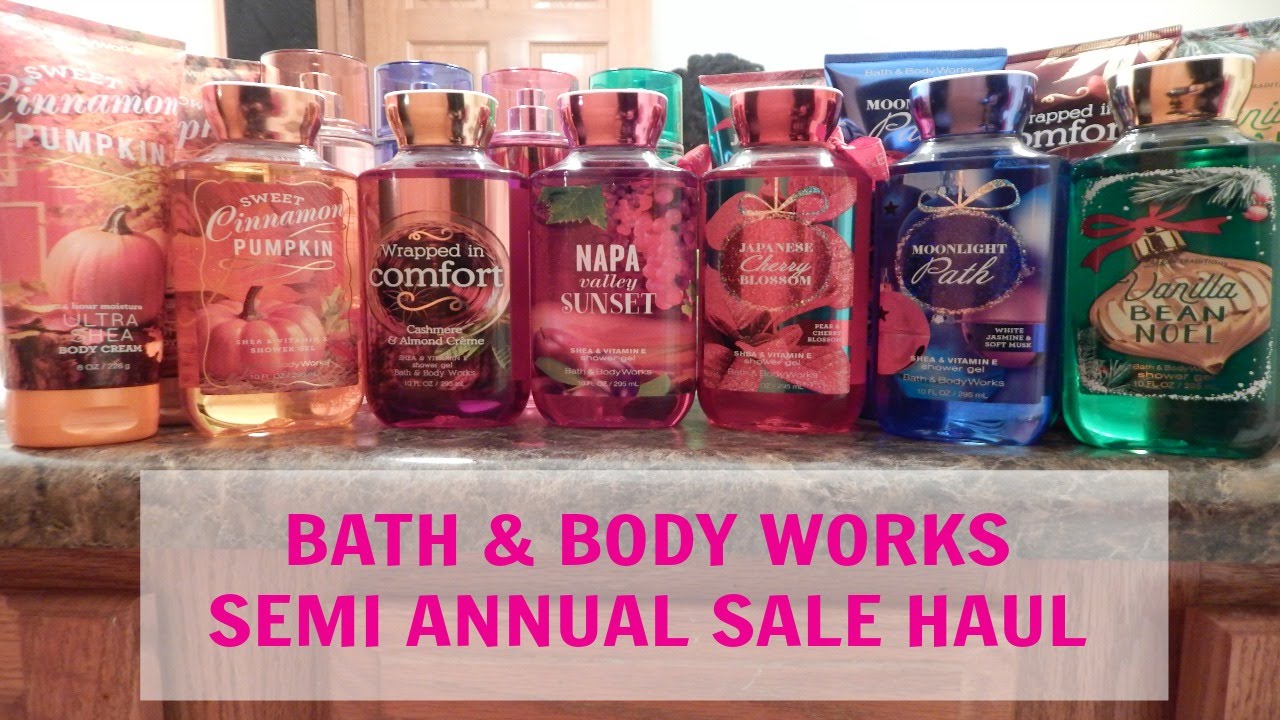 bath body works semi annual sale haul winter 2015 youtube bath and body works winter sale