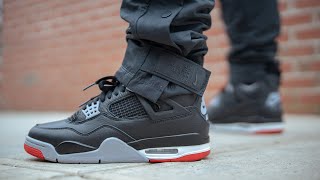 AIR JORDAN 4 BRED REIMAGINED | REVIEW, SIZING, & ONFOOT