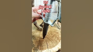 BUCKMASTER 184 US PAT PEND Repl. #knifeskills #wood #asmr #usarmy