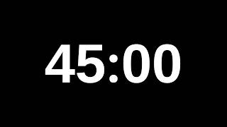 45 Minute Timer - 2700 Second Countdown