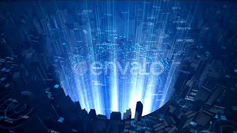 Digital Sci Fi City Background 4K  - After Effects Templates Project Files [Video Hive 2018]