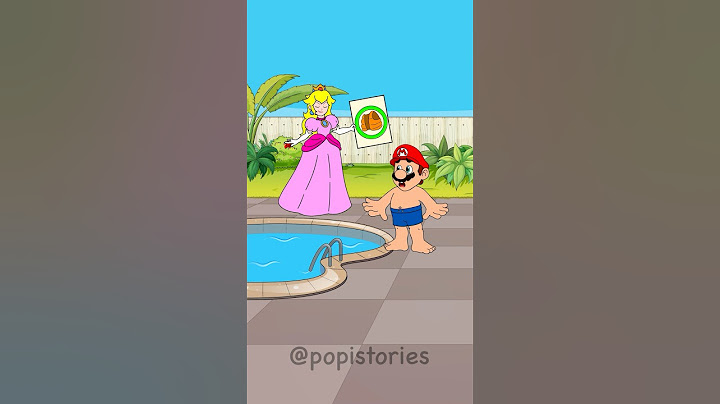 Mario wants to swim but...Peach !| Mario