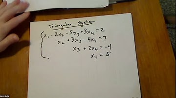 Triangular Systems of Equations