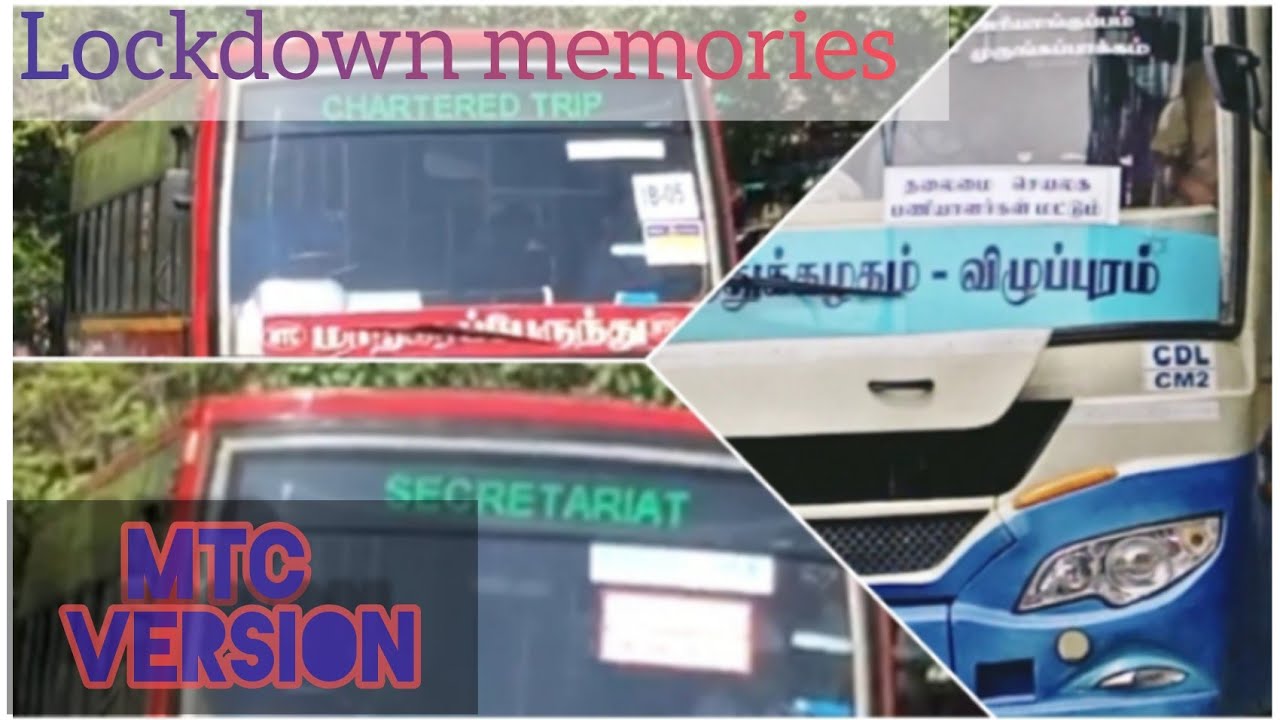 MTC AND TNSTC BUSES DURING LOCKDOWN || Lockdown memories || For bus lovers