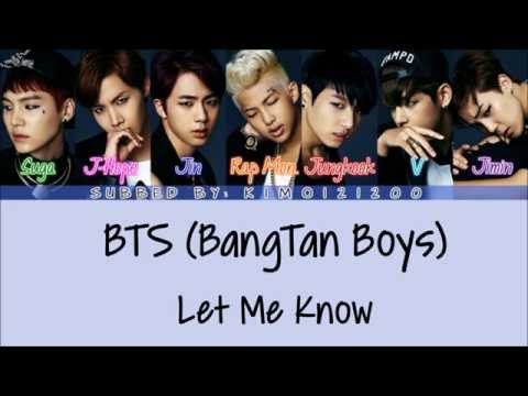 let me know bts скачать