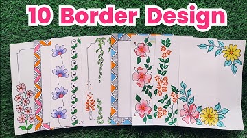 10 Border Designs/Border Designs ideas/10 Quick and Easy Border Design ideas/Project File Decoration
