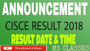 CISCE Result 2018: Result Date and Time Announcement