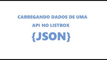 Carregando LISTBOX com JSON da Internet