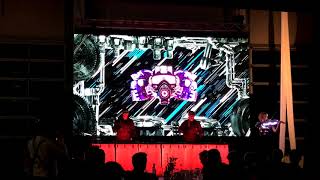 LED Trommler & LED E-Geige Showact mit Live-Visuals