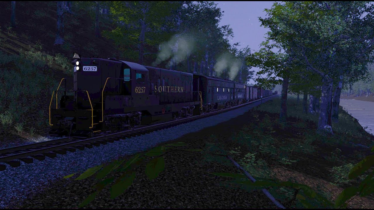 Railroader | SOU 6257 + LMR 501B + LMR 503 con tren 5003 a Sylva - YouTube