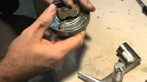 disassembling a lever handle lock