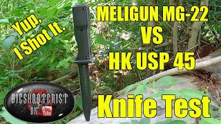 Meligun MG-22 Revolver / Knife Testing! Meligun MG-22 Revolver / Knife Testing!