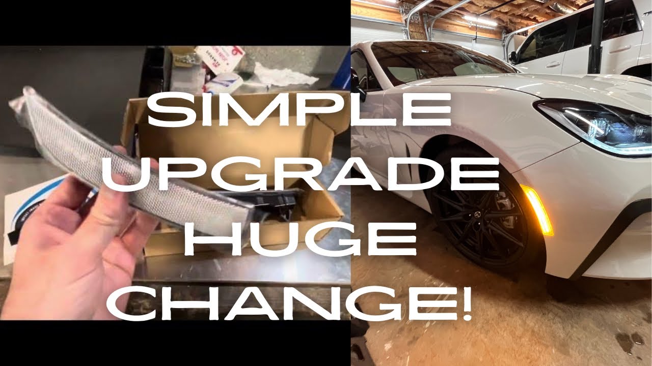 Simple side marker upgrade Toyota GR86 Subaru BRZ Clear side marker