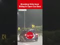 Shocking! Kids Seen Riding In Open Car Boot