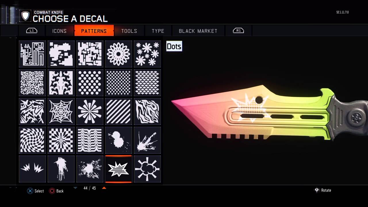 Paint jobs 2 BO3 [FADE KNIF] YouTube