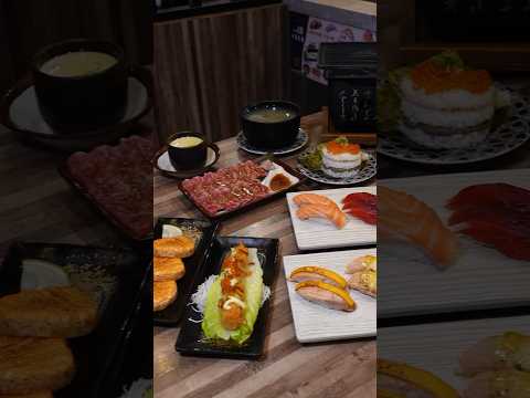 雲林斗六超有特色的迴轉壽司????‼️壽司店吃得到燒烤？！炙燒鮭魚系列真的豪豪吃～#壽司 #雲林斗六 #美食 #侍悟丸迴轉壽司斗六店