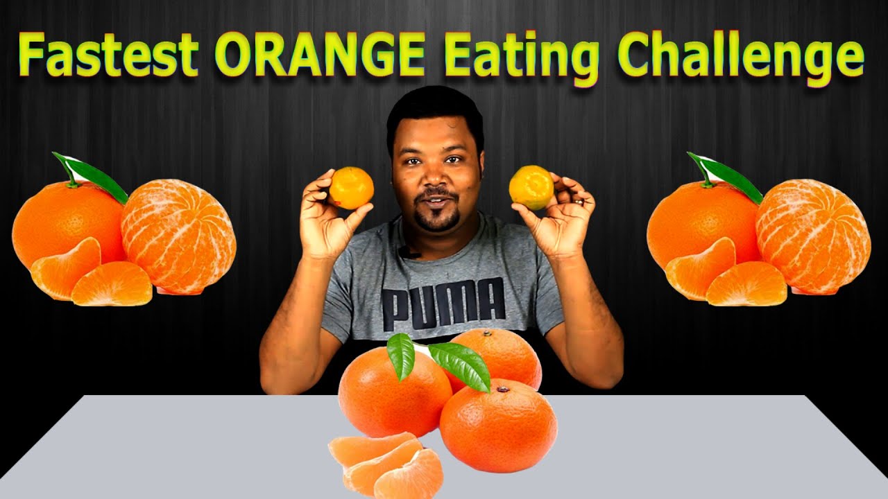 Fastest Orange Eating Challenge I Orange Challenge I Food Eating
