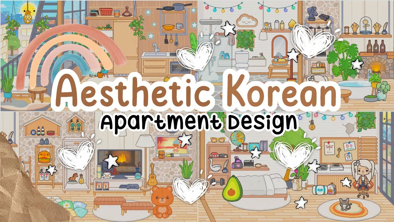 Aesthetic Korean Apartment Design 🏤🧺🧸 | Toca Boca | Toca Life World ☁️🧺✨