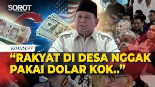When Prabowo mentioned the Rupiah exchange rate, he said, 
