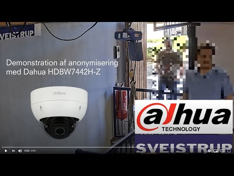 Anonymisering af personer med Dahua IPC-HDBW7442H-Z