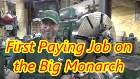Making the First chips with the Big Monarch Lathe