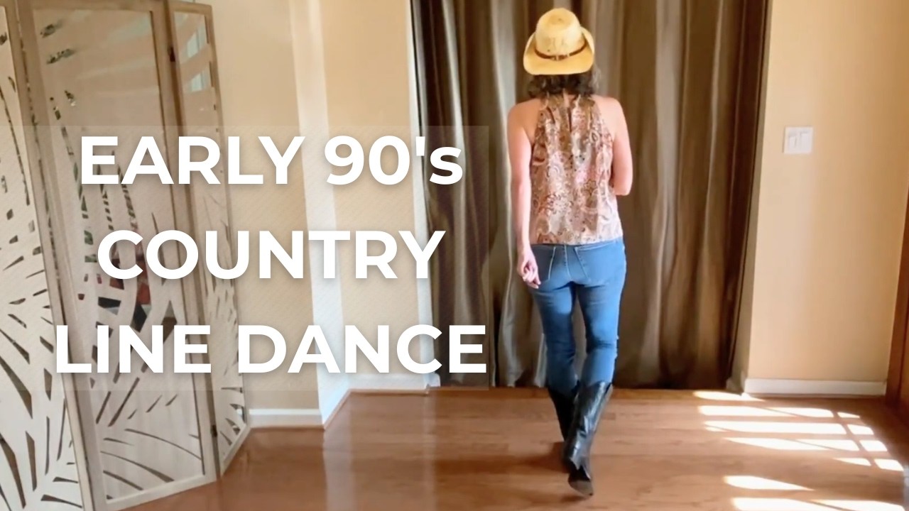 Урок по олдскульному линейному танцу ACHY BREAKY HEART #танец #90-е