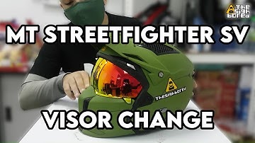 How to: MT Streetfighter SV helmet | Visor change and gap adjustment