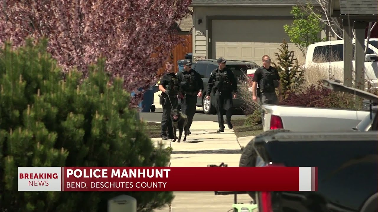 Police search NE Bend neighborhoods for two men on the run from a traffic stop, one possibly armed