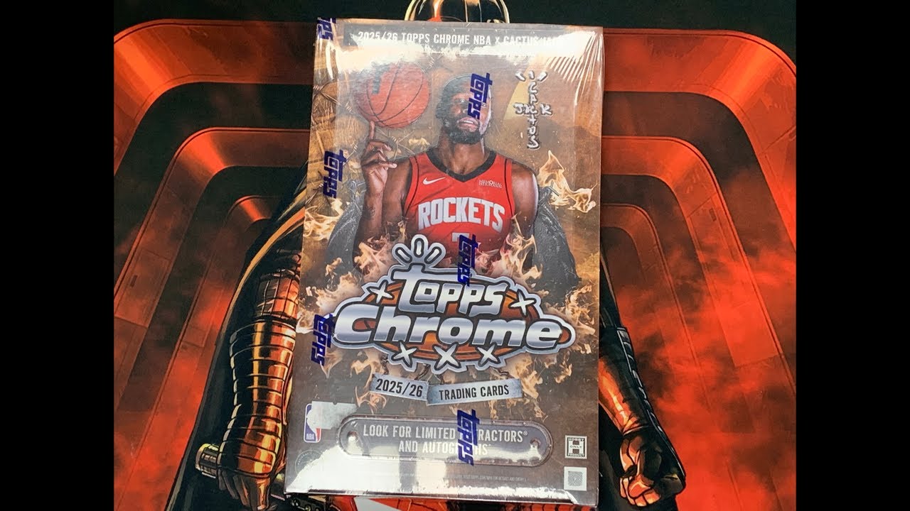 代開 2025-26 topps chrome cactus jack NBA - YouTube