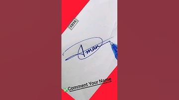 Aman Name Signature |#shorts #youtubeshorts #shortsvideo