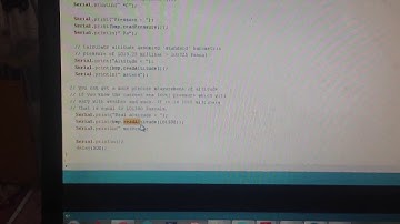 Interface BMP085 Barometric Pressure Sensor with Arduino UNO