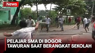 Pelajar SMA di Bogor Tawuran Saat Berangkat Sekolah, 1 Siswa Terluka Sabetan Celurit