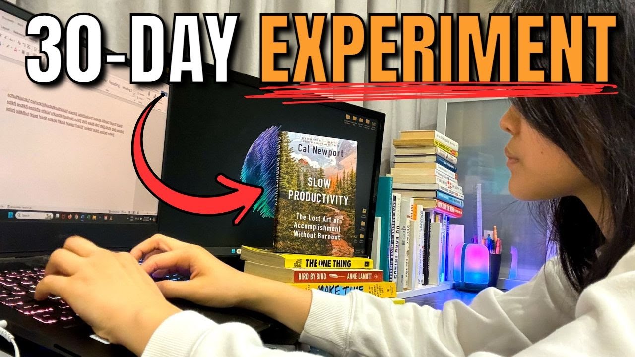 I Tried 'Slow Productivity' for 30 Days. It Changed My Life. - YouTube