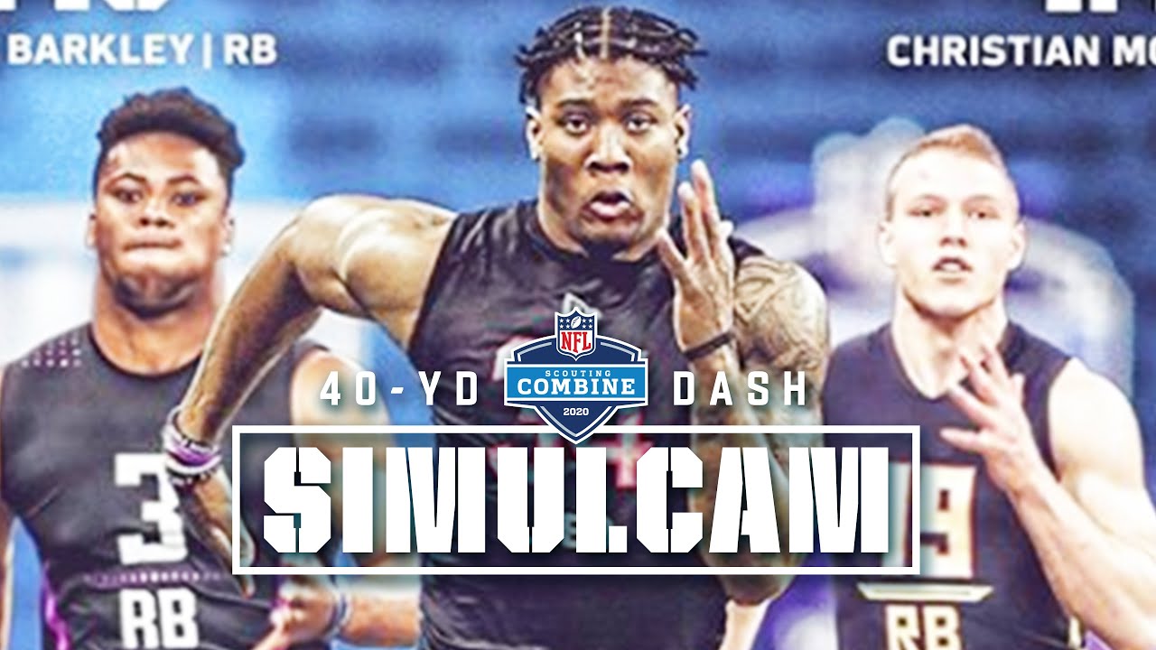 Download Best of Simulcam from 2020 NFL Scouting Combine: Top Prospects vs. Saquon, OBJ, Watson, Zeke, & More