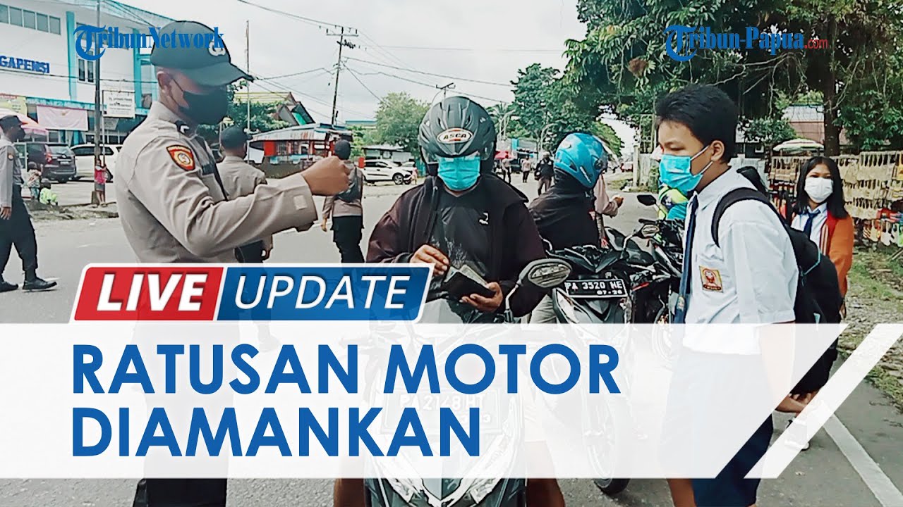 Polres Mimika Amankan Ratusan Kendaraan dalam Operasi Keselamatan Cartenz