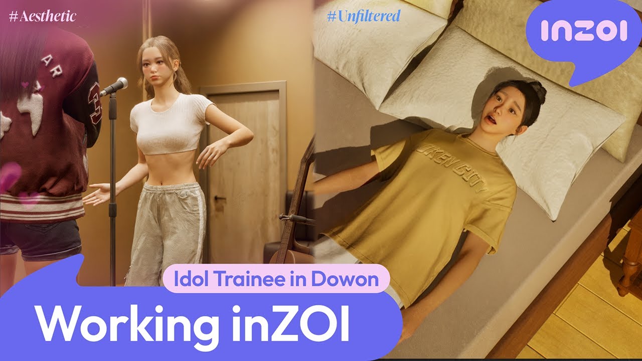 inZOI: Working in Dowon as an Idol Trainee #VLOG