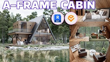 Modern A-Frame Cabin | Revit + Enscape 3.4